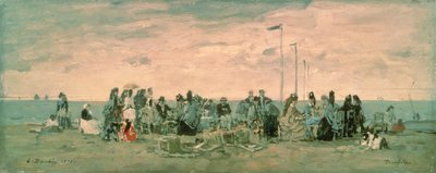 The Beach by Eugene Louis Boudin